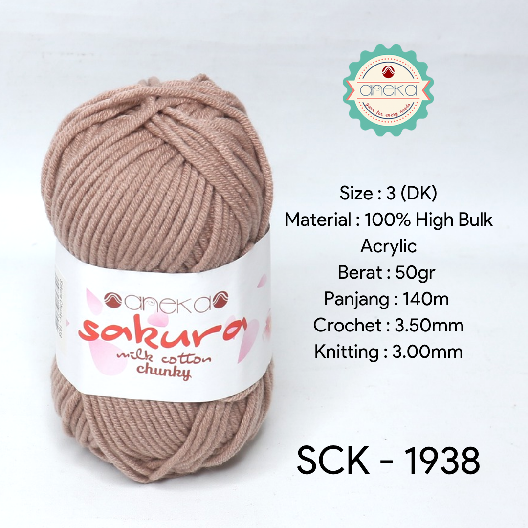 KATALOG - Benang Rajut Katun Susu Sakura Milk Cotton Chunky PART 1