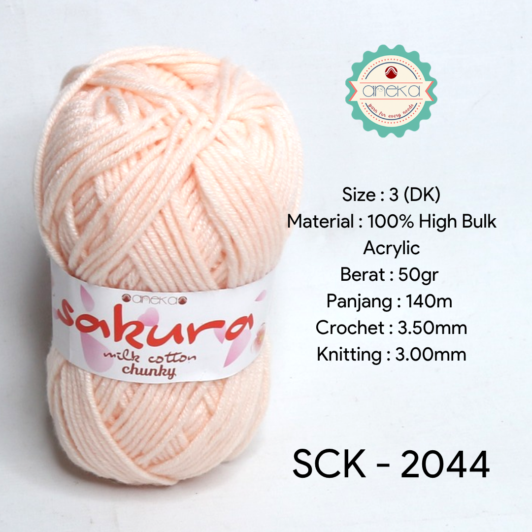 KATALOG - Benang Rajut Katun Susu Sakura Milk Cotton Chunky PART 1