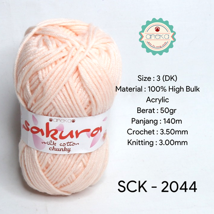 KATALOG - Benang Rajut Katun Susu Sakura Milk Cotton Chunky PART 1