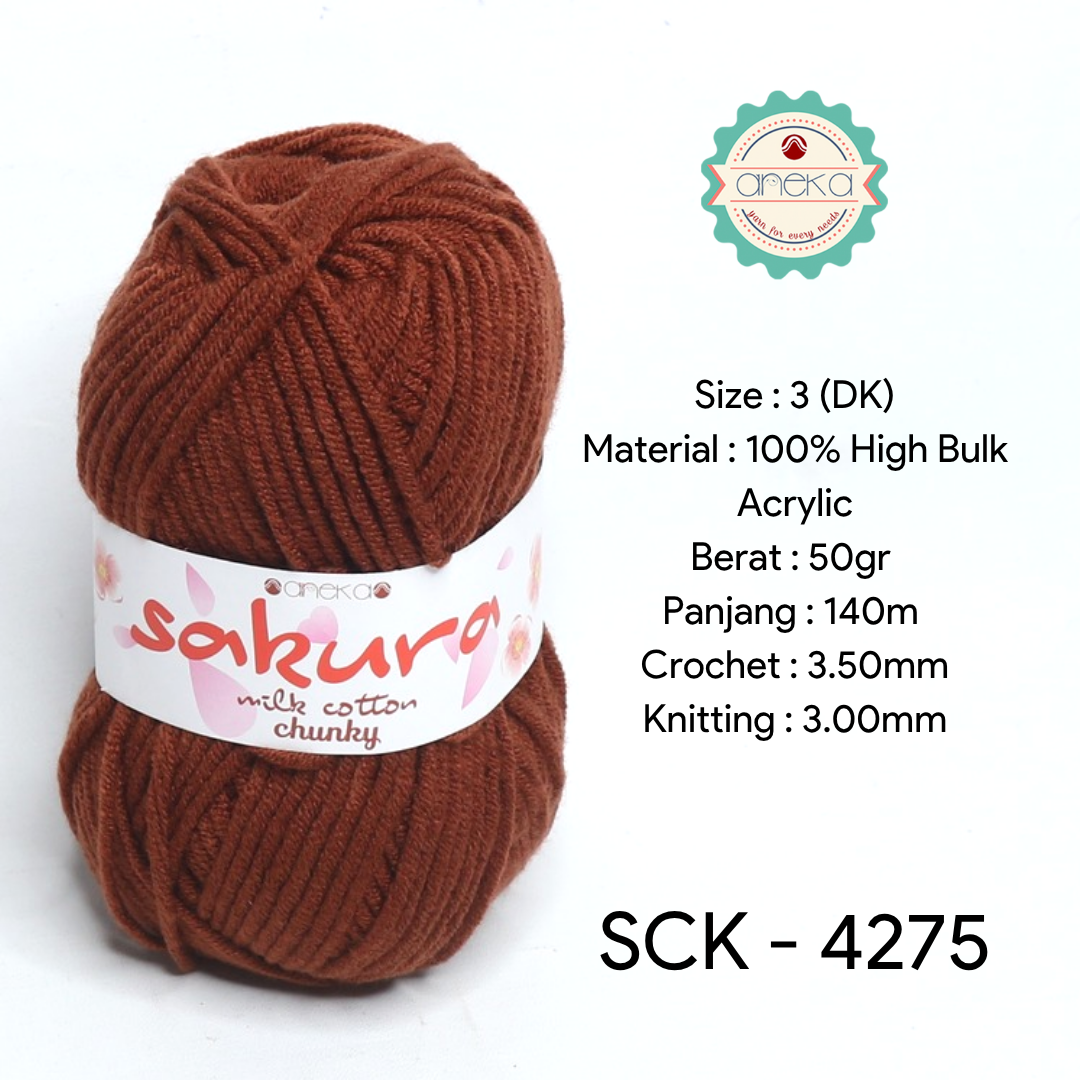 KATALOG - Benang Rajut Katun Susu Sakura Milk Cotton Chunky PART 1