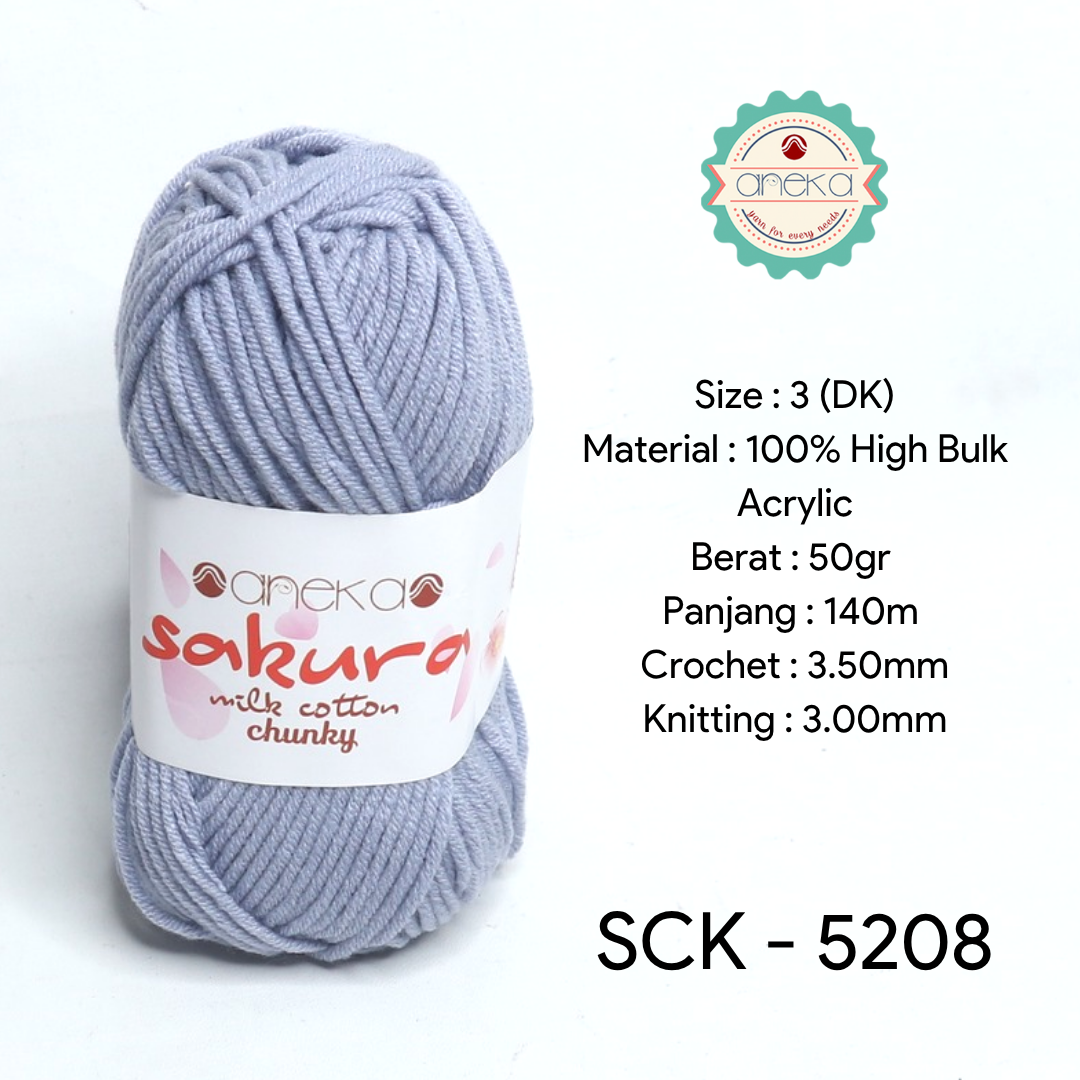 KATALOG - Benang Rajut Katun Susu Sakura Milk Cotton Chunky PART 1