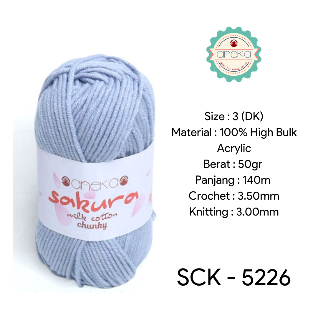 KATALOG - Benang Rajut Katun Susu Sakura Milk Cotton Chunky PART 1