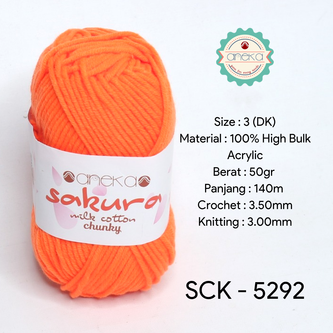 KATALOG - Benang Rajut Katun Susu Sakura Milk Cotton Chunky PART 1