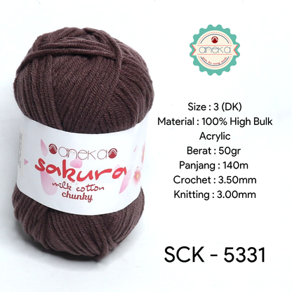 KATALOG - Benang Rajut Katun Susu Sakura Milk Cotton Chunky PART 1