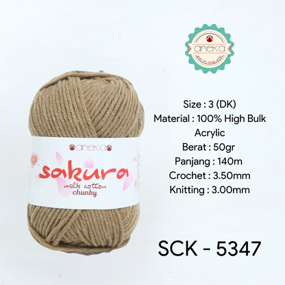 KATALOG - Benang Rajut Katun Susu Sakura Milk Cotton Chunky PART 1
