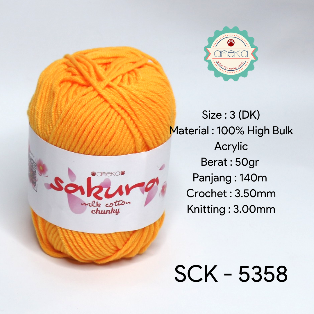 KATALOG - Benang Rajut Katun Susu Sakura Milk Cotton Chunky PART 1