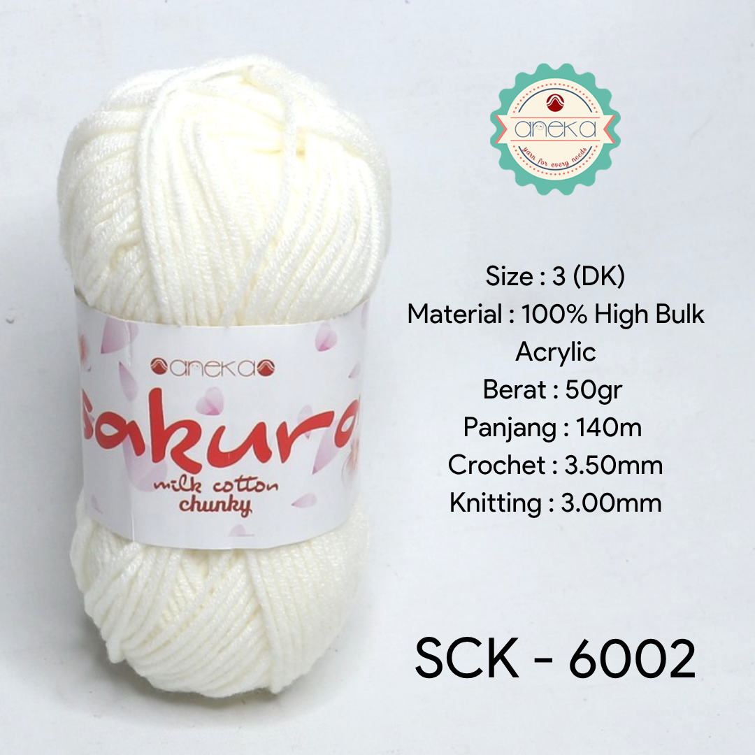 KATALOG - Benang Rajut Katun Susu Sakura Milk Cotton Chunky PART 1