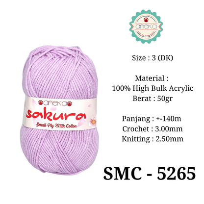 KATALOG - Benang Rajut Katun Susu 4 ply / Sakura SMALL PLY Milk Cotton Yarn - 2