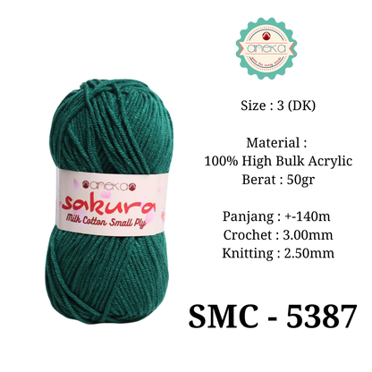 KATALOG - Benang Rajut Katun Susu 4 ply / Sakura SMALL PLY Milk Cotton Yarn - 2