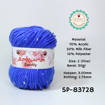 KATALOG - Benang Rajut Sakura Spotty Bintik Kuning