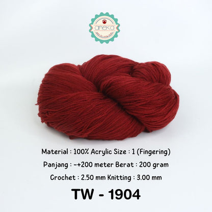 KATALOG - Benang Rajut Wool Aneka / Wol / Siet Yarn 200 gram (BENTUK HANK, TIDAK DIGULUNG) Part 1