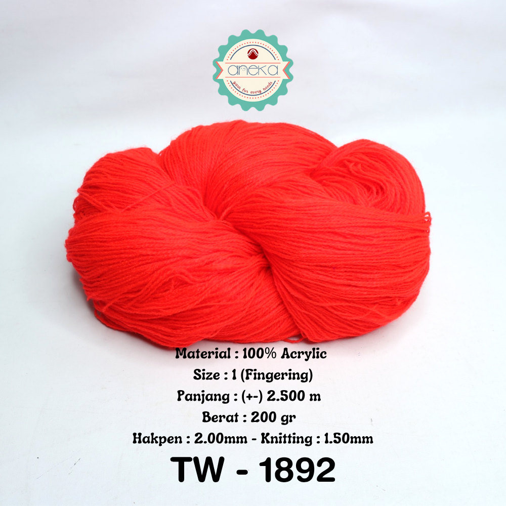 KATALOG - Benang Rajut Wool Aneka / Wol / Siet Yarn 200 gram (BENTUK HANK, TIDAK DIGULUNG) Part 1