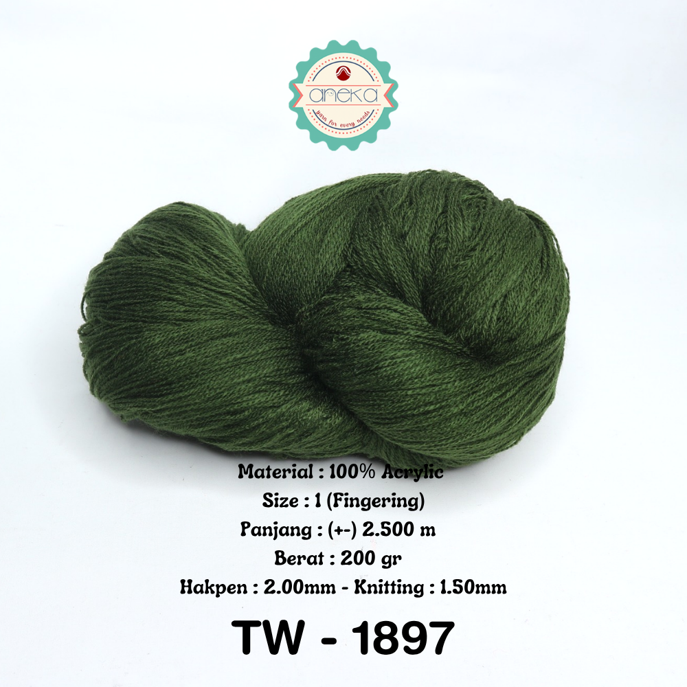 KATALOG - Benang Rajut Wool Aneka  / Wol / Siet Yarn 200 gram (BENTUK HANK, TIDAK DIGULUNG) Part 2