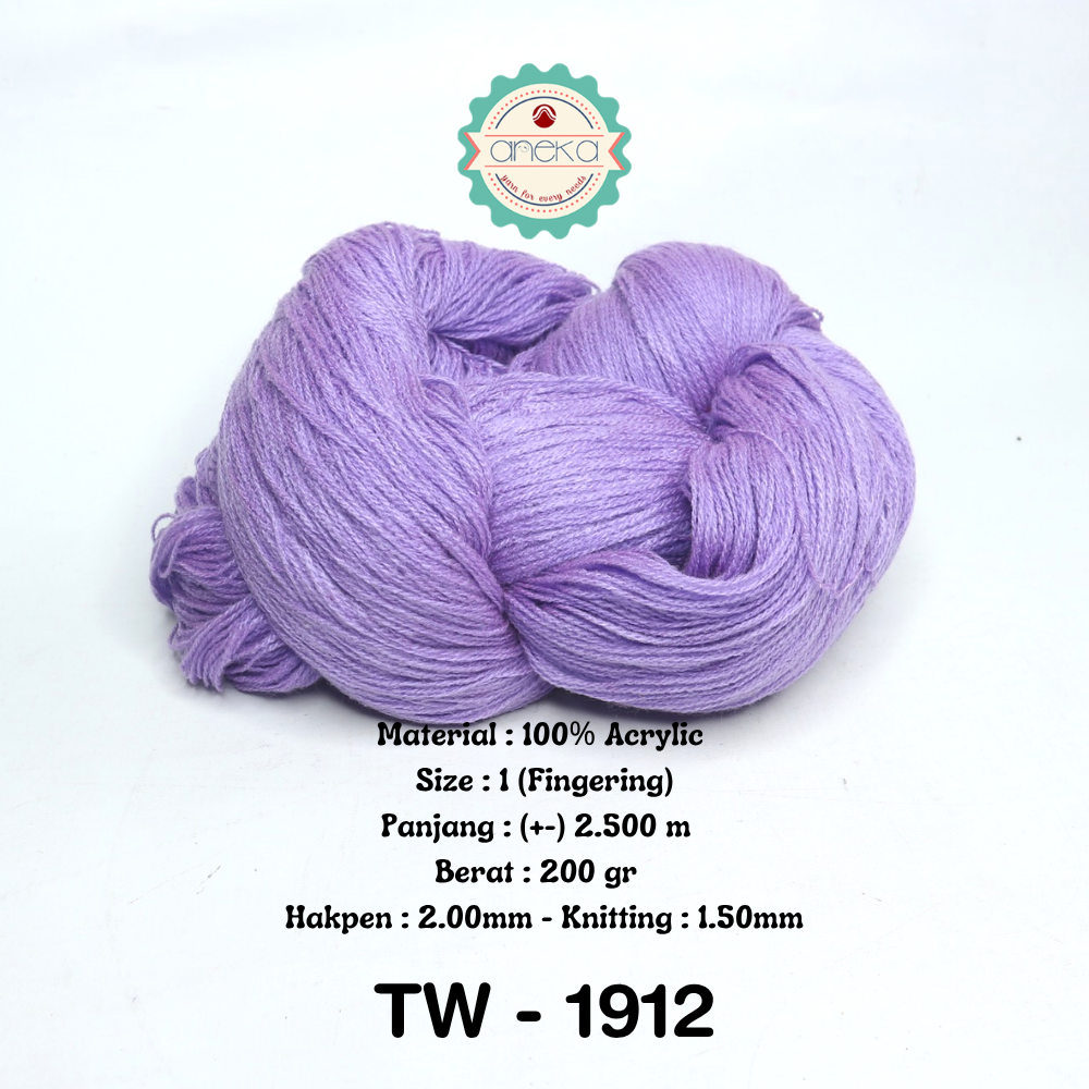 KATALOG - Benang Rajut Wool Aneka / Wol / Siet Yarn 200 gram (BENTUK HANK, TIDAK DIGULUNG) Part 1