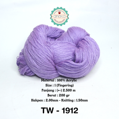 KATALOG - Benang Rajut Wool Aneka / Wol / Siet Yarn 200 gram (BENTUK HANK, TIDAK DIGULUNG) Part 1
