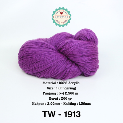KATALOG - Benang Rajut Wool Aneka / Wol / Siet Yarn 200 gram (BENTUK HANK, TIDAK DIGULUNG) Part 1