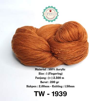 KATALOG - Benang Rajut Wool Aneka  / Wol / Siet Yarn 200 gram (BENTUK HANK, TIDAK DIGULUNG) Part 2