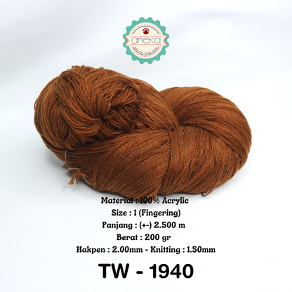 KATALOG - Benang Rajut Wool Aneka  / Wol / Siet Yarn 200 gram (BENTUK HANK, TIDAK DIGULUNG) Part 2
