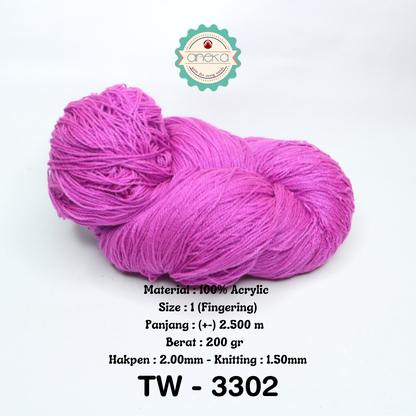KATALOG - Benang Rajut Wool Aneka / Wol / Siet Yarn 200 gram (BENTUK HANK, TIDAK DIGULUNG) Part 1