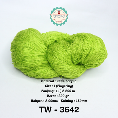 KATALOG - Benang Rajut Wool Aneka  / Wol / Siet Yarn 200 gram (BENTUK HANK, TIDAK DIGULUNG) Part 2