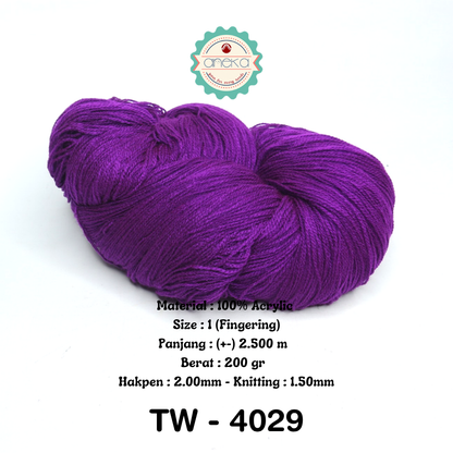 KATALOG - Benang Rajut Wool Aneka / Wol / Siet Yarn 200 gram (BENTUK HANK, TIDAK DIGULUNG) Part 1