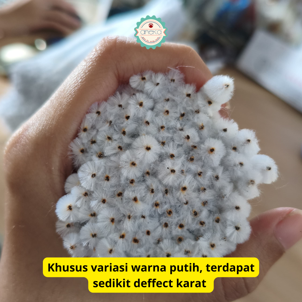 ANEKA - [Isi 100 PCS] Kawat Bulu Mercy Pastel / Tangkai Chenille / Pipe Cleaner DIY Bouquet