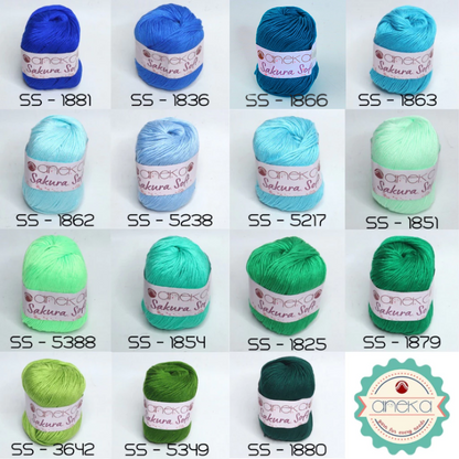 CATALOG - Sakura Soft Knitting Yarn / Silk Cotton Milk Cotton Yarn Part 1