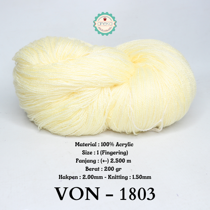 KATALOG - Benang Rajut Wool / Wol / Siet Yarn 200 gram VONEL (BENTUK HANK, TIDAK DIGULUNG) PART 1