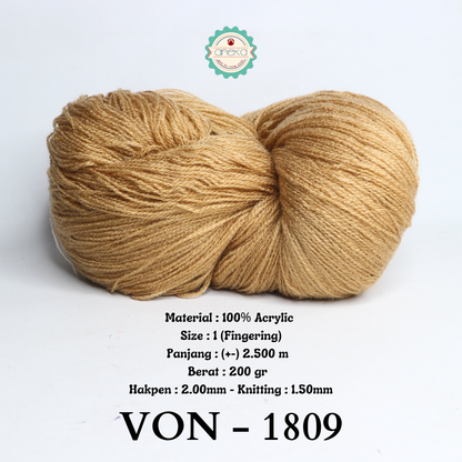 KATALOG - Benang Rajut Wool / Wol / Siet Yarn 200 gram VONEL (BENTUK HANK, TIDAK DIGULUNG) PART 2