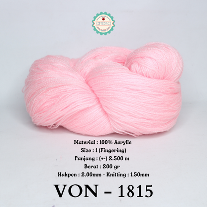 KATALOG - Benang Rajut Wool / Wol / Siet Yarn 200 gram VONEL (BENTUK HANK, TIDAK DIGULUNG) PART 2