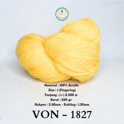 KATALOG - Benang Rajut Wool / Wol / Siet Yarn 200 gram VONEL (BENTUK HANK, TIDAK DIGULUNG) PART 1