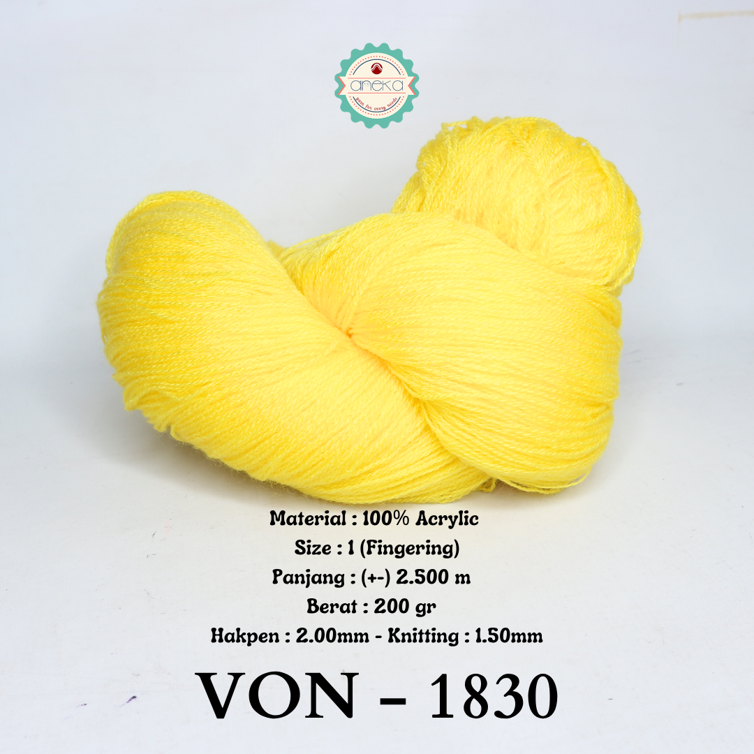 KATALOG - Benang Rajut Wool / Wol / Siet Yarn 200 gram VONEL (BENTUK HANK, TIDAK DIGULUNG) PART 1