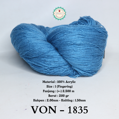 KATALOG - Benang Rajut Wool / Wol / Siet Yarn 200 gram VONEL (BENTUK HANK, TIDAK DIGULUNG) PART 3