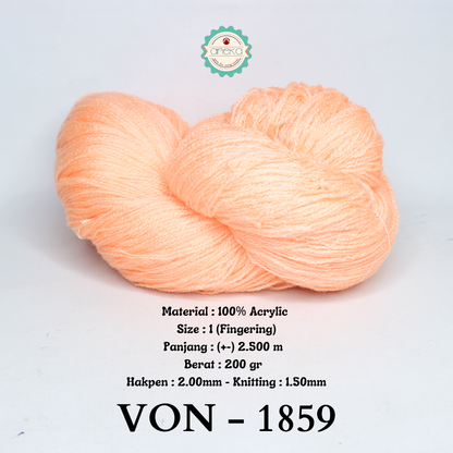 KATALOG - Benang Rajut Wool / Wol / Siet Yarn 200 gram VONEL (BENTUK HANK, TIDAK DIGULUNG) PART 2