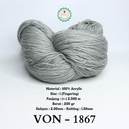 KATALOG - Benang Rajut Wool / Wol / Siet Yarn 200 gram VONEL (BENTUK HANK, TIDAK DIGULUNG) PART 1