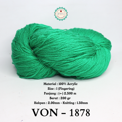 KATALOG - Benang Rajut Wool / Wol / Siet Yarn 200 gram VONEL (BENTUK HANK, TIDAK DIGULUNG) PART 3