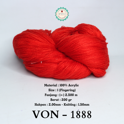 KATALOG - Benang Rajut Wool / Wol / Siet Yarn 200 gram VONEL (BENTUK HANK, TIDAK DIGULUNG) PART 1