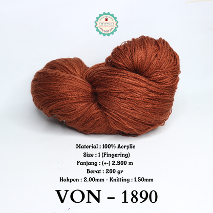 KATALOG - Benang Rajut Wool / Wol / Siet Yarn 200 gram VONEL (BENTUK HANK, TIDAK DIGULUNG) PART 1