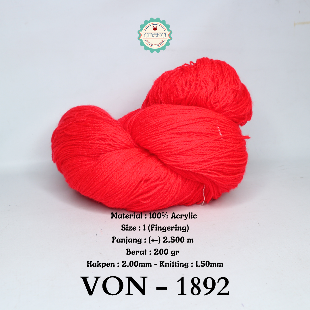 KATALOG - Benang Rajut Wool / Wol / Siet Yarn 200 gram VONEL (BENTUK HANK, TIDAK DIGULUNG) PART 1
