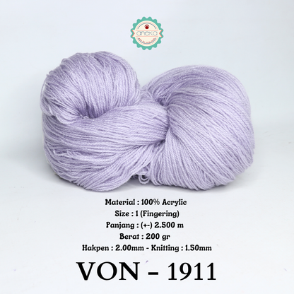 KATALOG - Benang Rajut Wool / Wol / Siet Yarn 200 gram VONEL (BENTUK HANK, TIDAK DIGULUNG) PART 2