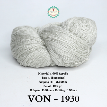KATALOG - Benang Rajut Wool / Wol / Siet Yarn 200 gram VONEL (BENTUK HANK, TIDAK DIGULUNG) PART 1