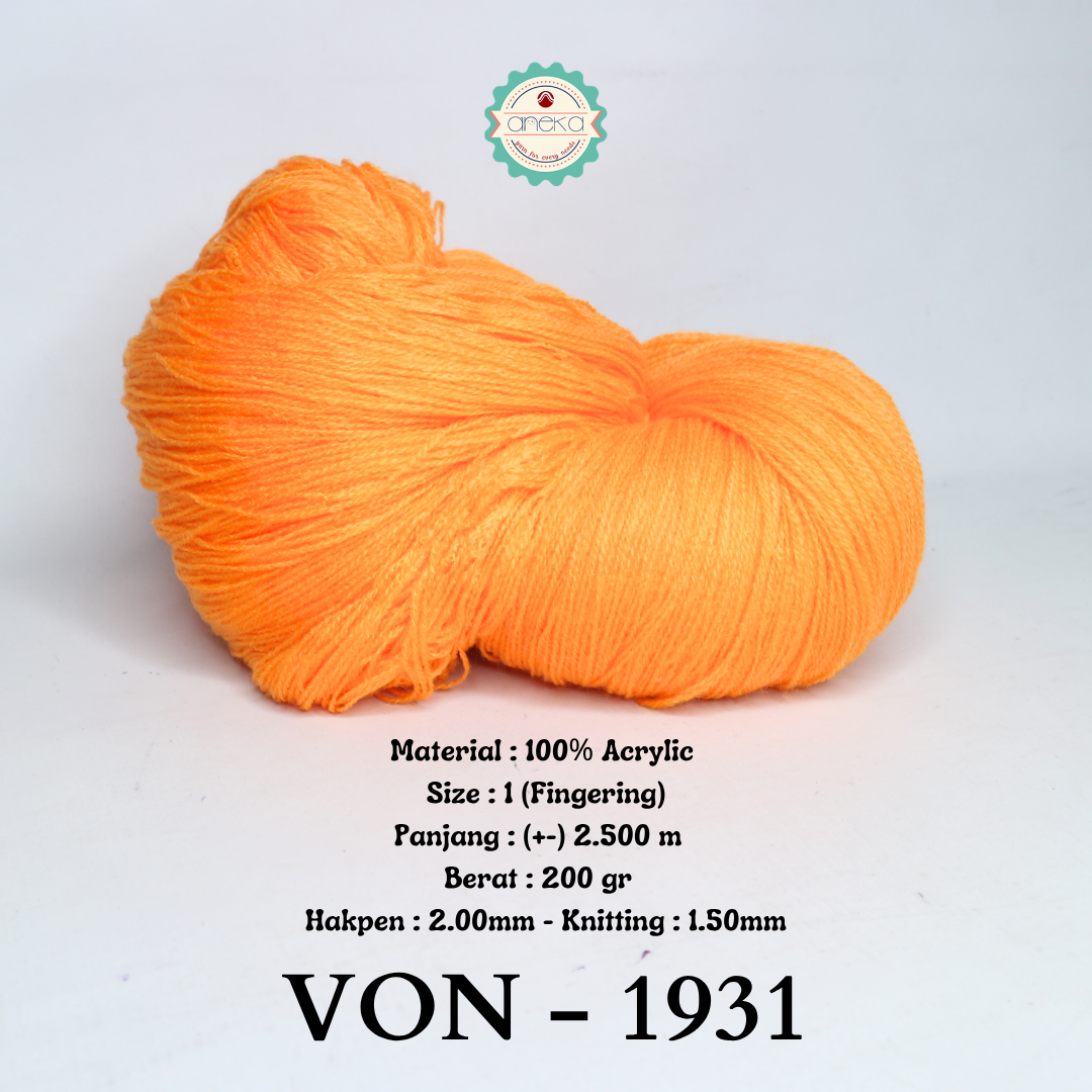 KATALOG - Benang Rajut Wool / Wol / Siet Yarn 200 gram VONEL (BENTUK HANK, TIDAK DIGULUNG) PART 1