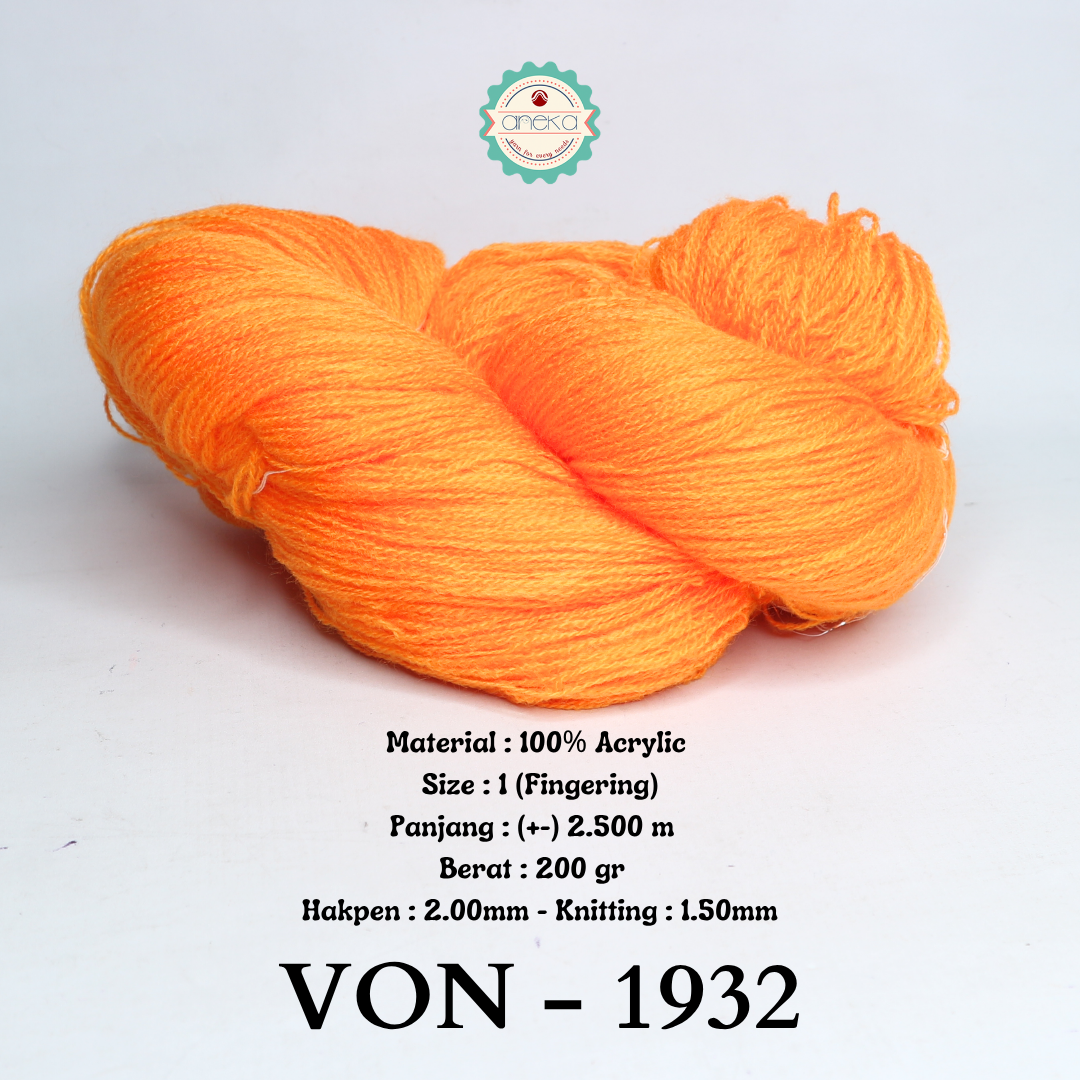 KATALOG - Benang Rajut Wool / Wol / Siet Yarn 200 gram VONEL (BENTUK HANK, TIDAK DIGULUNG) PART 1