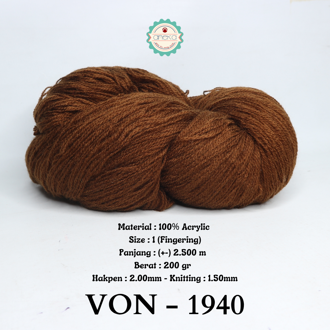 KATALOG - Benang Rajut Wool / Wol / Siet Yarn 200 gram VONEL (BENTUK HANK, TIDAK DIGULUNG) PART 1