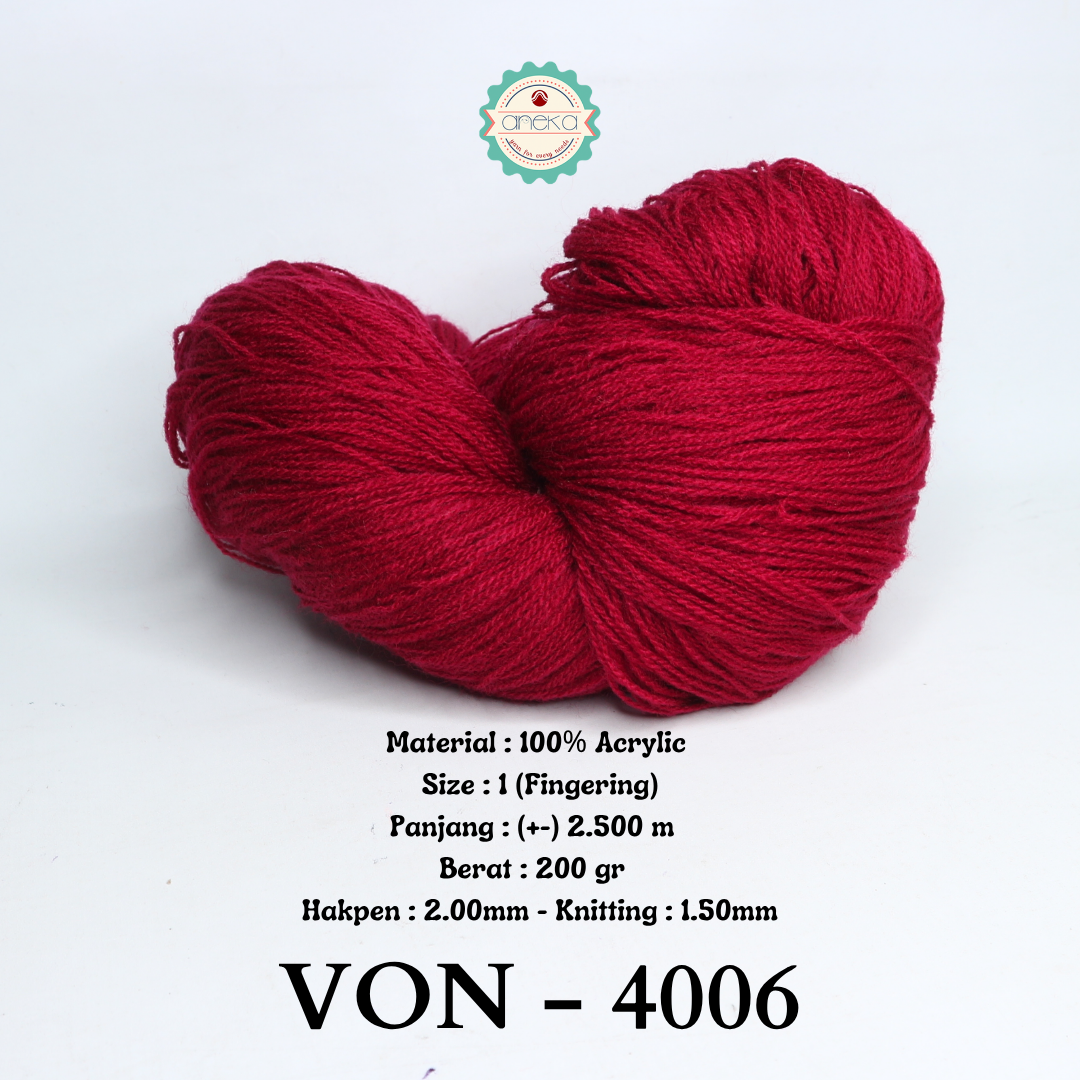 KATALOG - Benang Rajut Wool / Wol / Siet Yarn 200 gram VONEL (BENTUK HANK, TIDAK DIGULUNG) PART 1