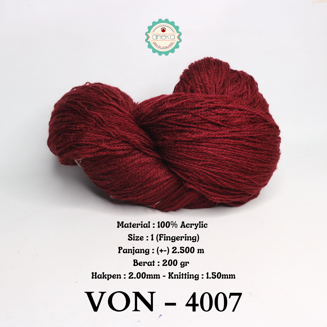 KATALOG - Benang Rajut Wool / Wol / Siet Yarn 200 gram VONEL (BENTUK HANK, TIDAK DIGULUNG) PART 1