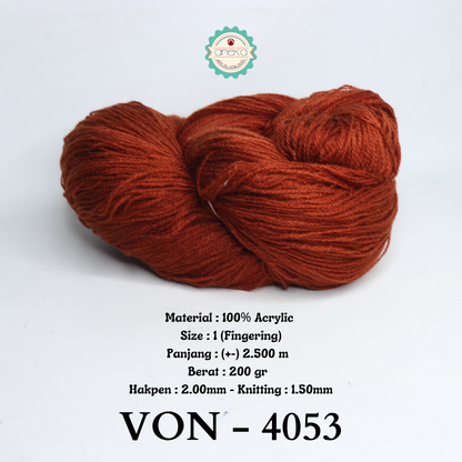 KATALOG - Benang Rajut Wool / Wol / Siet Yarn 200 gram VONEL (BENTUK HANK, TIDAK DIGULUNG) PART 1