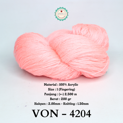 KATALOG - Benang Rajut Wool / Wol / Siet Yarn 200 gram VONEL (BENTUK HANK, TIDAK DIGULUNG) PART 2