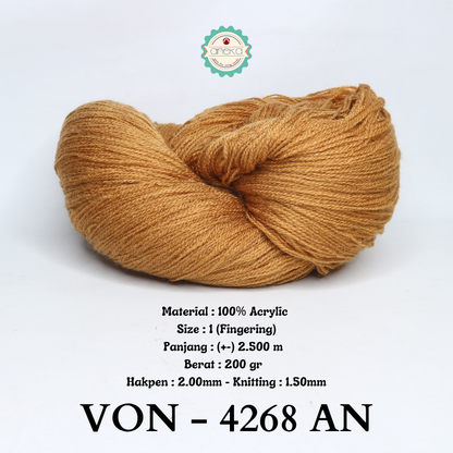 KATALOG - Benang Rajut Wool / Wol / Siet Yarn 200 gram VONEL (BENTUK HANK, TIDAK DIGULUNG) PART 2