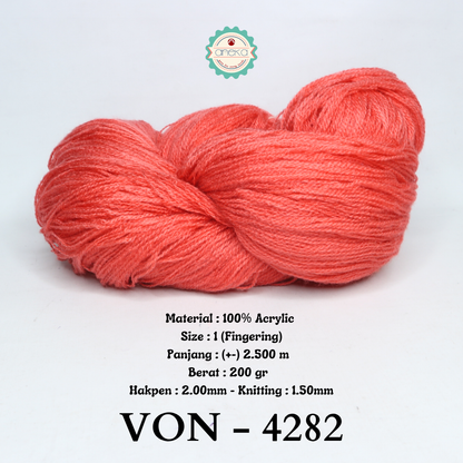 KATALOG - Benang Rajut Wool / Wol / Siet Yarn 200 gram VONEL (BENTUK HANK, TIDAK DIGULUNG) PART 1